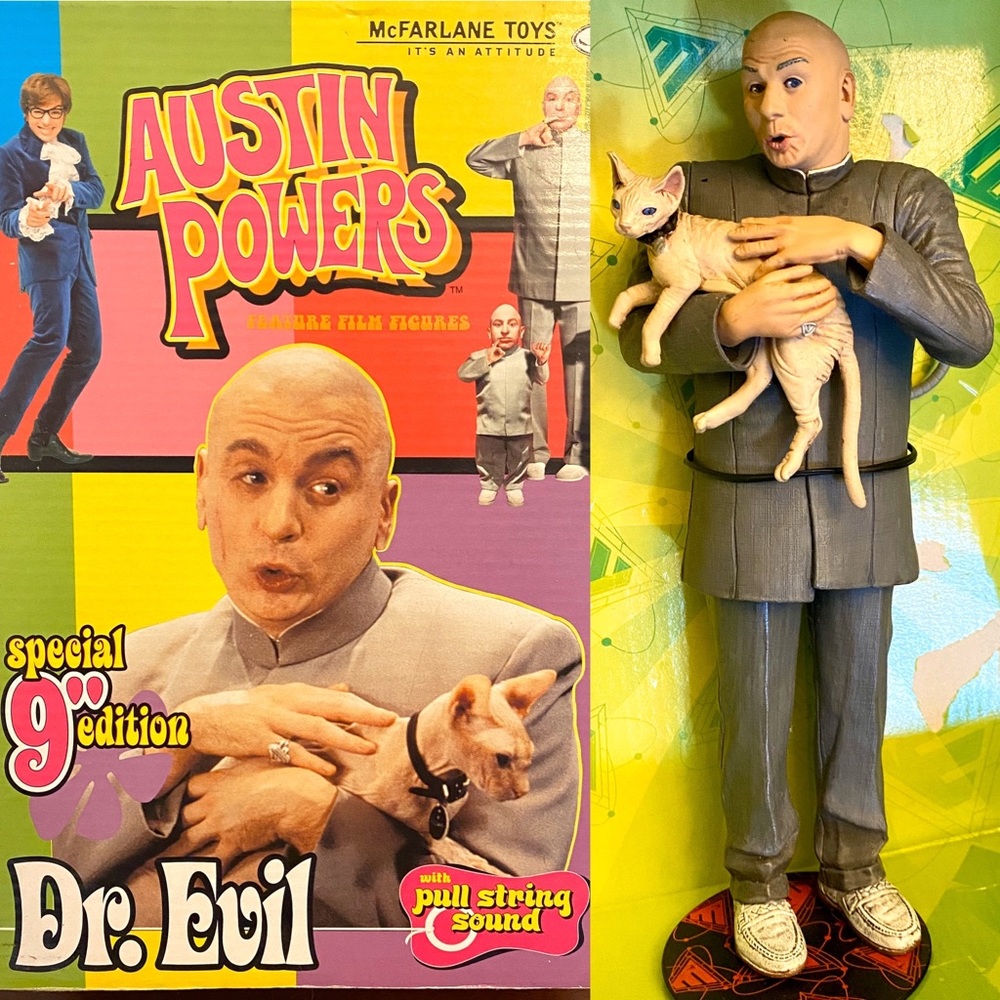 Dr Evil 9” Special Edition Talking Figurine w/ box